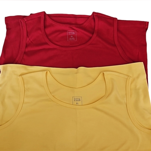 Sleeveless Tops, set of 2, Yellow and Red size XL - Picture 1 of 7